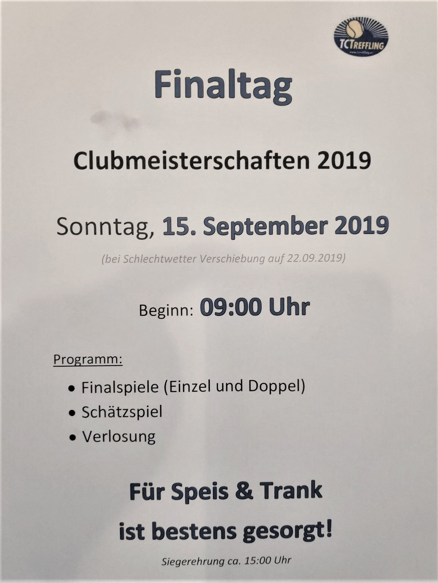 Finale Clubmeisterschaften